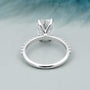 IGI certified cushion diamond engagement ring