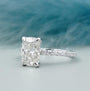 IGI certified cushion diamond engagement ring
