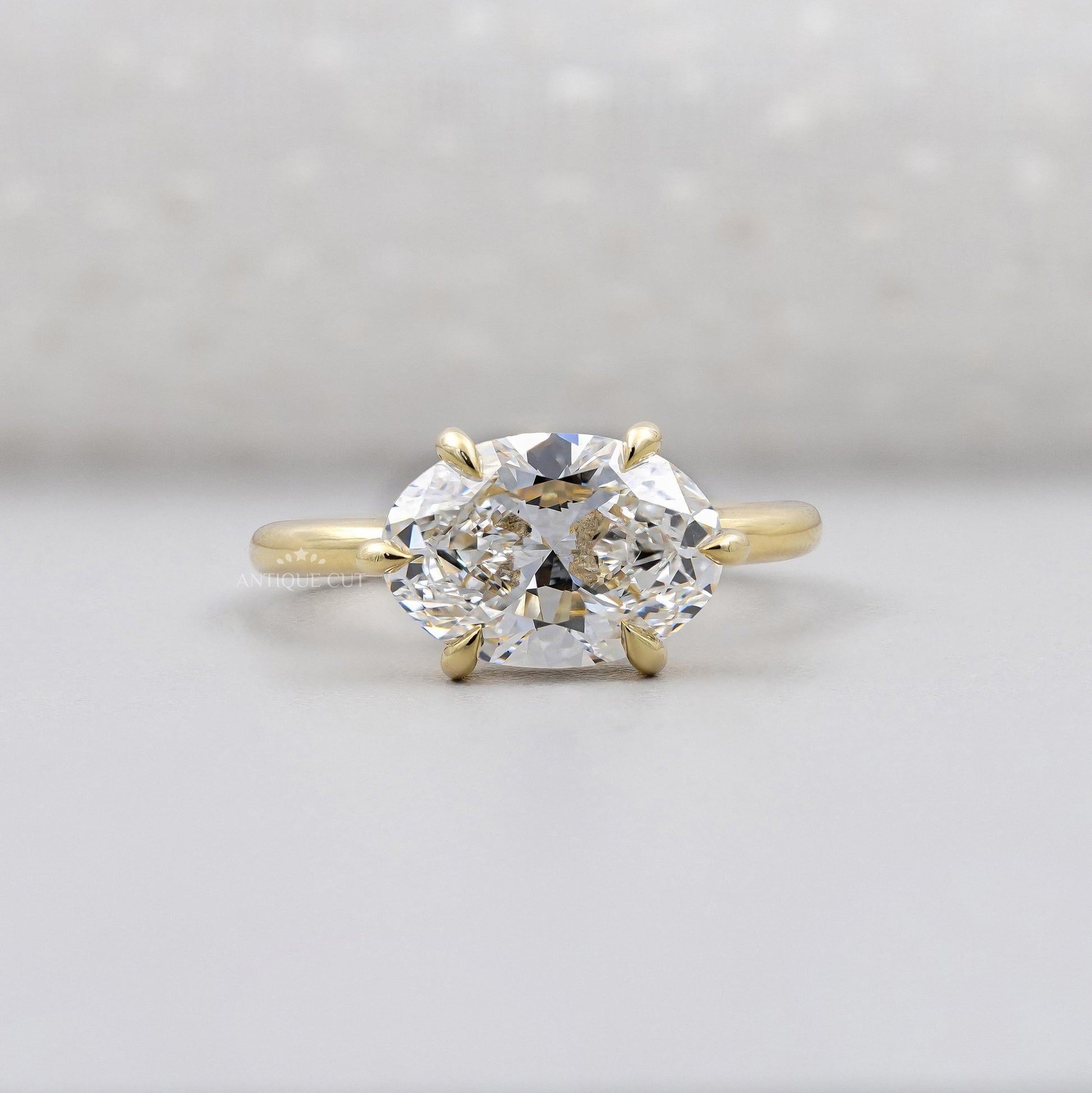 Oval Cut Lab Grown Diamond Engagement Ring