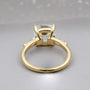 Vintage style old mine cushion diamond ring
