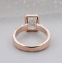 Modern bezel engagement ring setting