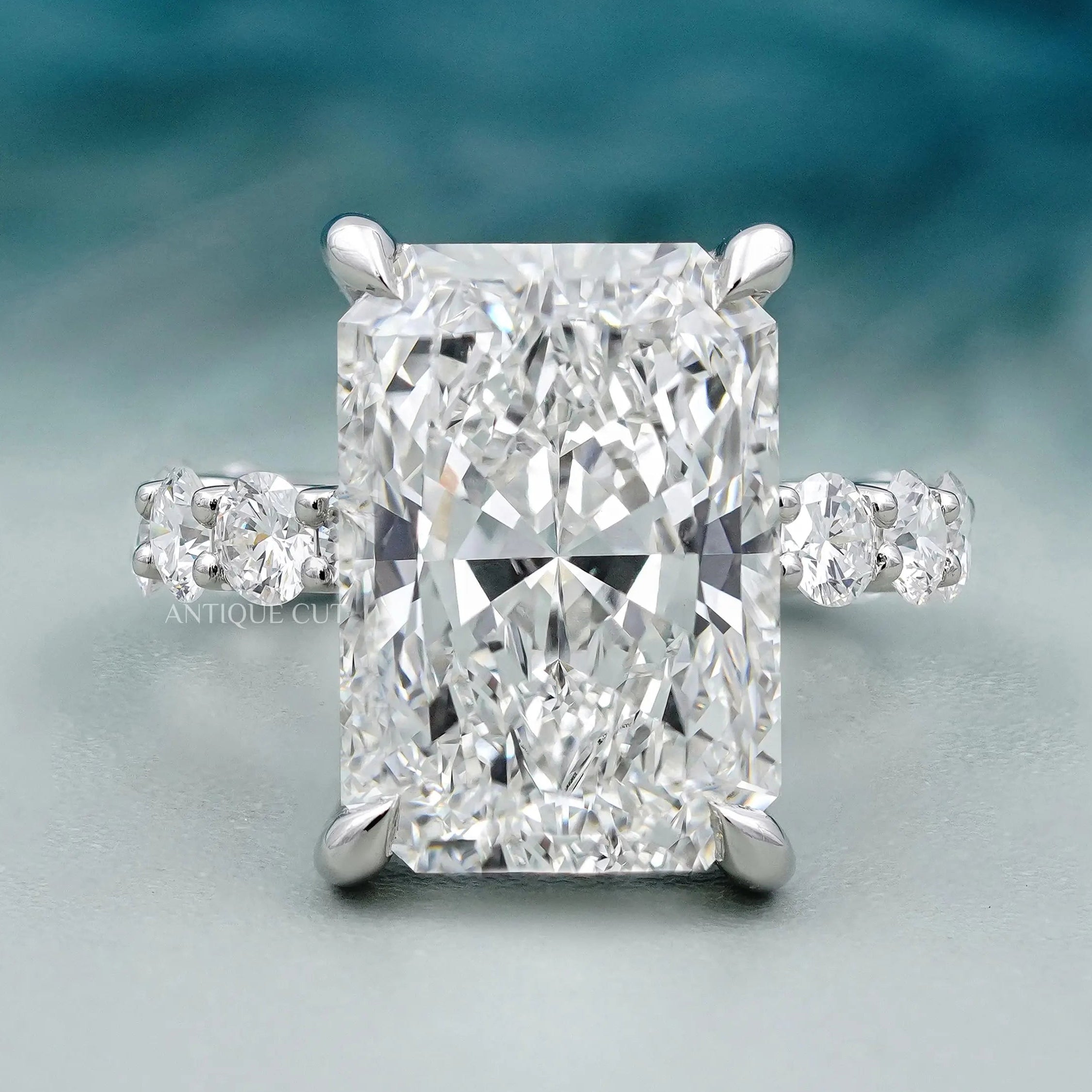  Radiant Cut Diamond Engagement Ring