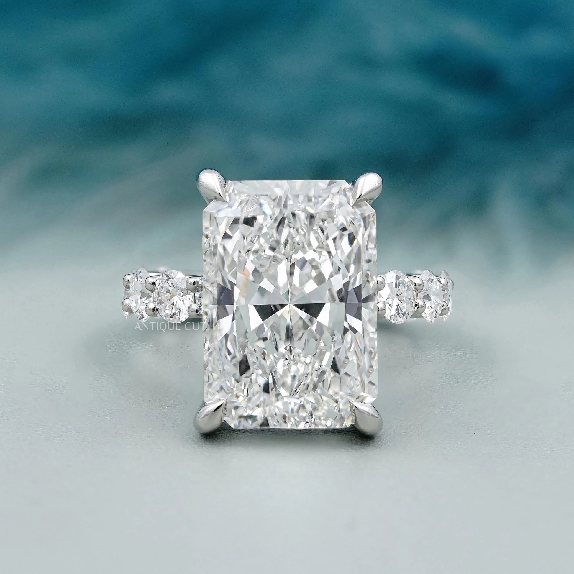  Radiant Cut Diamond Engagement Ring