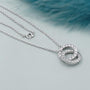 Round Lab Grown Diamond Circle Pendant Necklace 