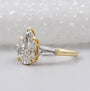 IGI certified pear diamond engagement ring