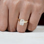Sustainable lab grown diamond engagement ring