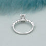 4 prong emerald cut diamond engagement ring
