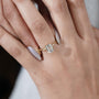 Classic emerald cut solitaire engagement ring