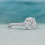 IGI certified round cut diamond engagement ring
