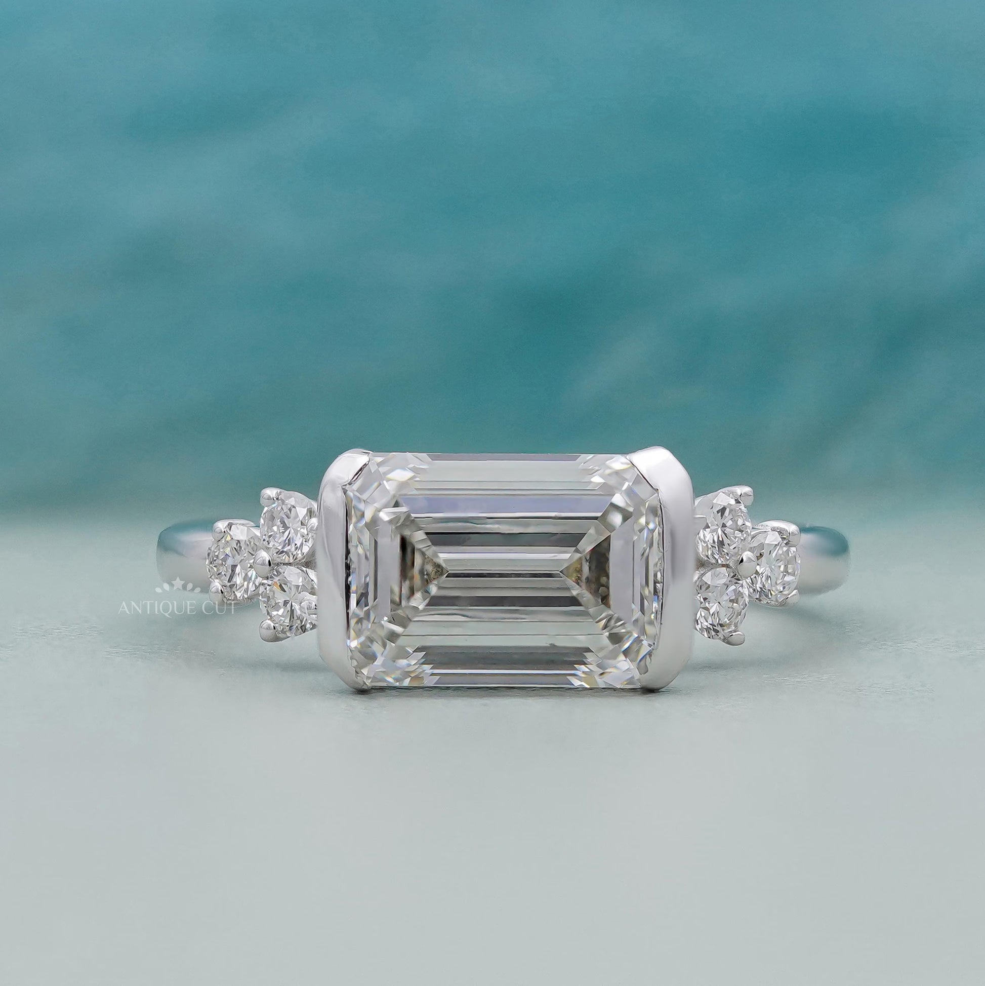 Emerald Cut Diamond Engagement Ring