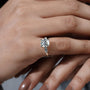 Classic old mine cushion cut diamond engagement ring
