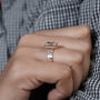 A side stone engagement ring design
