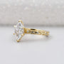IGI Certified hexagon lab grown diamond engagement ring
