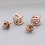 Rose gold Lab Grown Diamond Earring pair