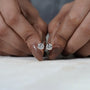 Lab grown diamond studs for women in rose gold