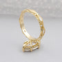 IGI certified marquise hidden halo diamond ring