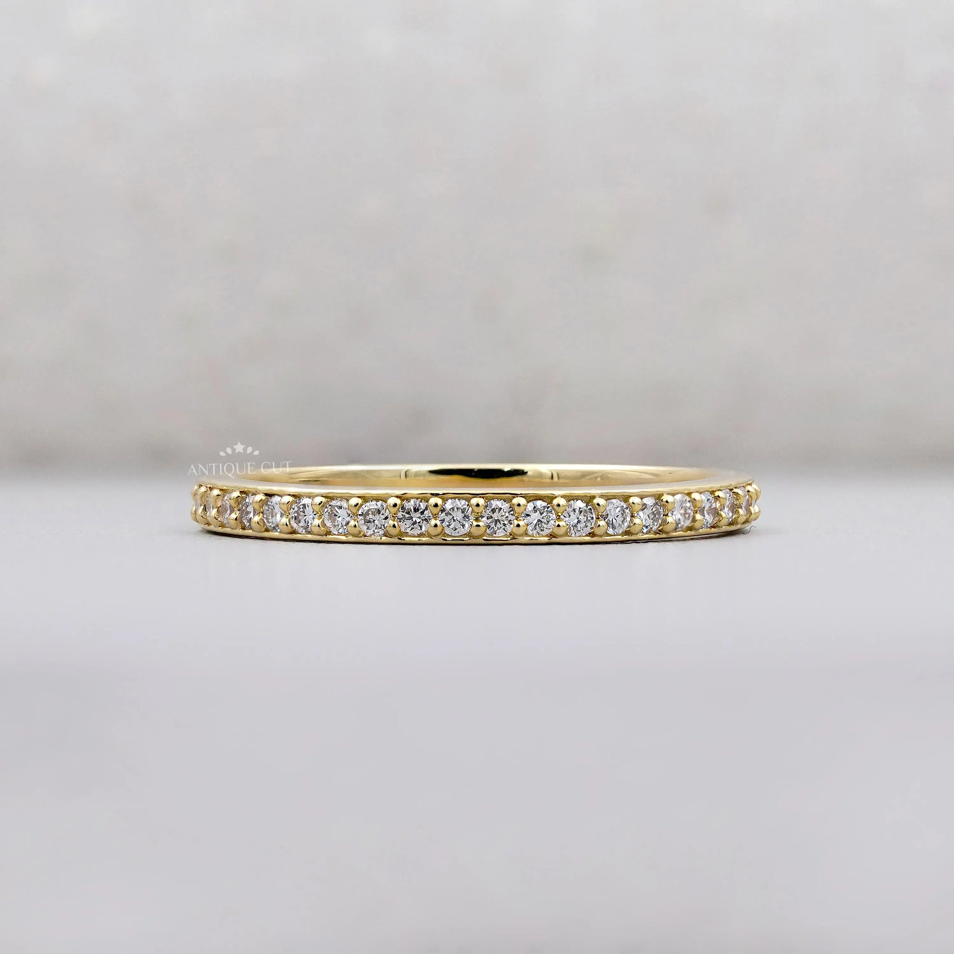 Round Half Eternity Diamond Band