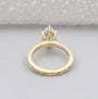 IGI Certified hexagon lab grown diamond engagement ring