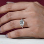 Sustainable lab grown diamond engagement ring