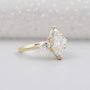 IGI certified marquise diamond engagement ring