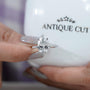 IGI certified lab grown pear engagement ring