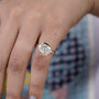 oval cut solitaire diamond bezel ring