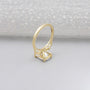 Cushion cut diamond ring with 4 prong setting