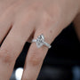 Premium marquise cut diamond engagement ring in white gold