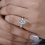 White gold solitaire marquise diamond ring design