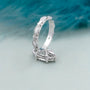 Elegant marquise solitaire diamond ring in white gold