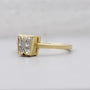 Personalized W alphabet lab grown diamond ring design