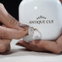 Luxury engagement ring with solitaire diamond