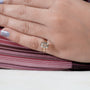 Luxury emerald cut engagement ring close-up