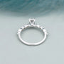 IGI Certified emerald cut lab grown diamond ring