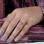 Vintage style T letter diamond ring