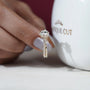 Elegant floral halo engagement ring for women