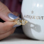 Gift LV initial gold ring