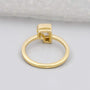 Lab grown diamond P letter ring