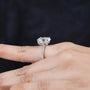 Classic oval solitaire engagement ring