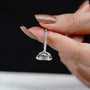 Bridal oval engagement ring white gold