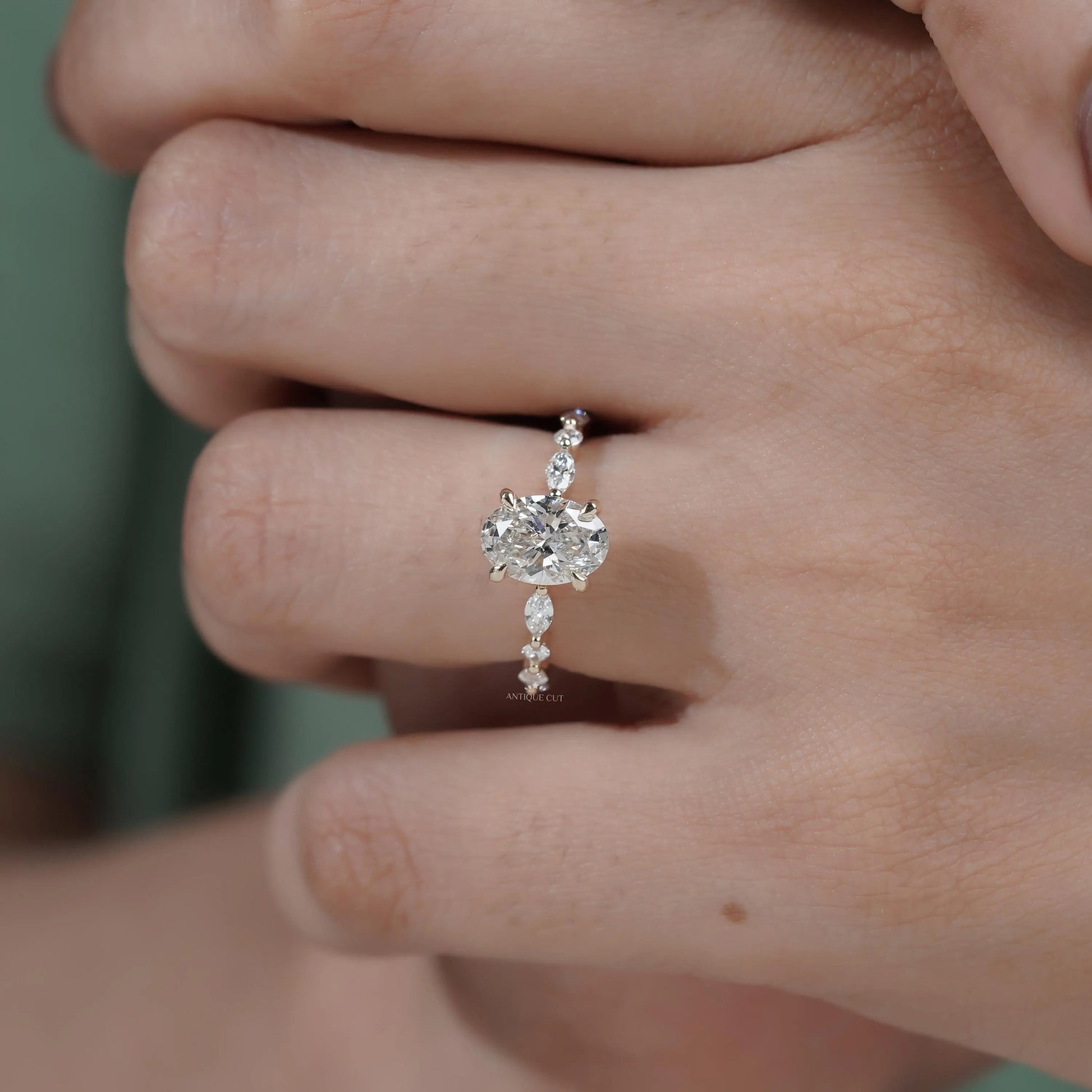 Sparkling pave band wedding ring