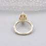 IGI Certified marquise lab grown diamond engagement ring