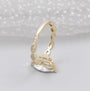 Vintage inspired marquise cut bridal ring design