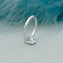Oval cut diamond ring with 6 prong setting