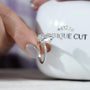 Pear diamond ring close-up white gold