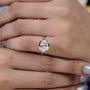 elegant yellow gold oval diamond ring