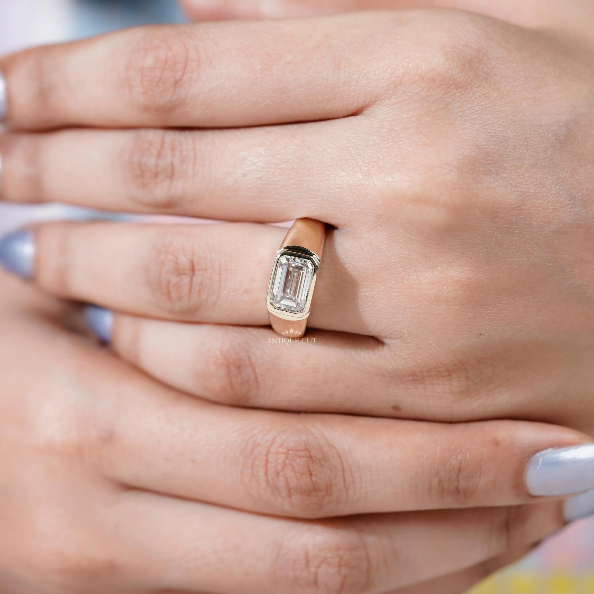 classic emerald cut engagement ring solitaire