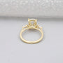 IGI certified cushion cut diamond engagement ring