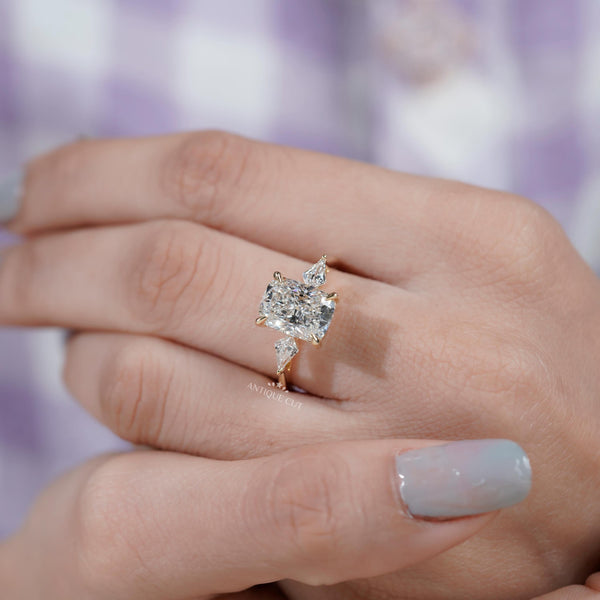 Diamond ring side view