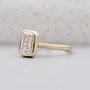 IGI certified emerald cut diamond ring